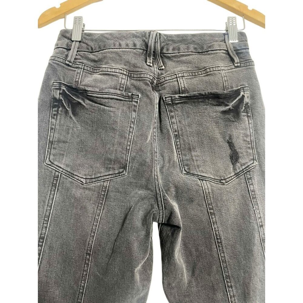 Good American Size 10 30 Jeans Distressed Denim - Picture 6 of 10